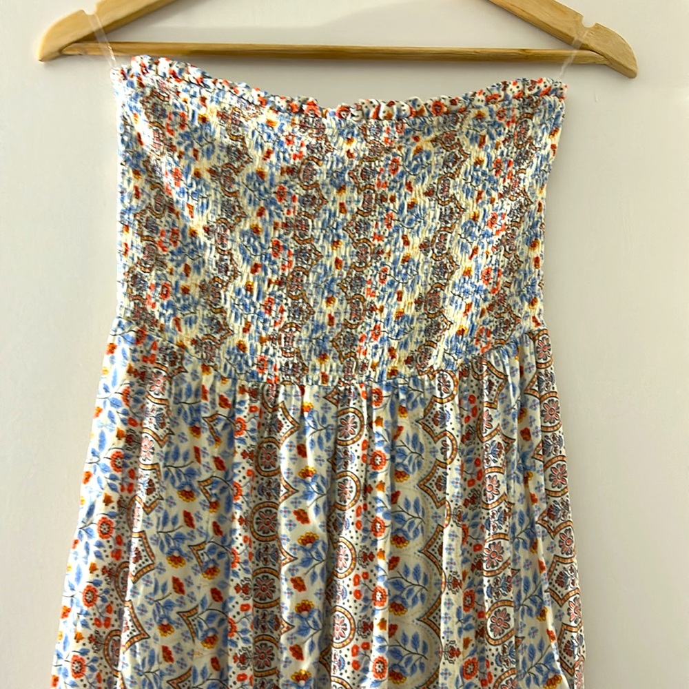ILLA ILLA Boho Style High-Low Strapless Maxi Dress - Picture 3 of 12